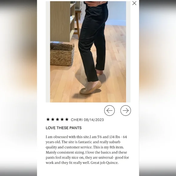 Stretch Cotton Twill Girlfriend Chino Pants - Picture 9 of 9